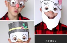 Holiday Masks Print Color Kids
