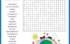Holidays Around The World Word Search shtml