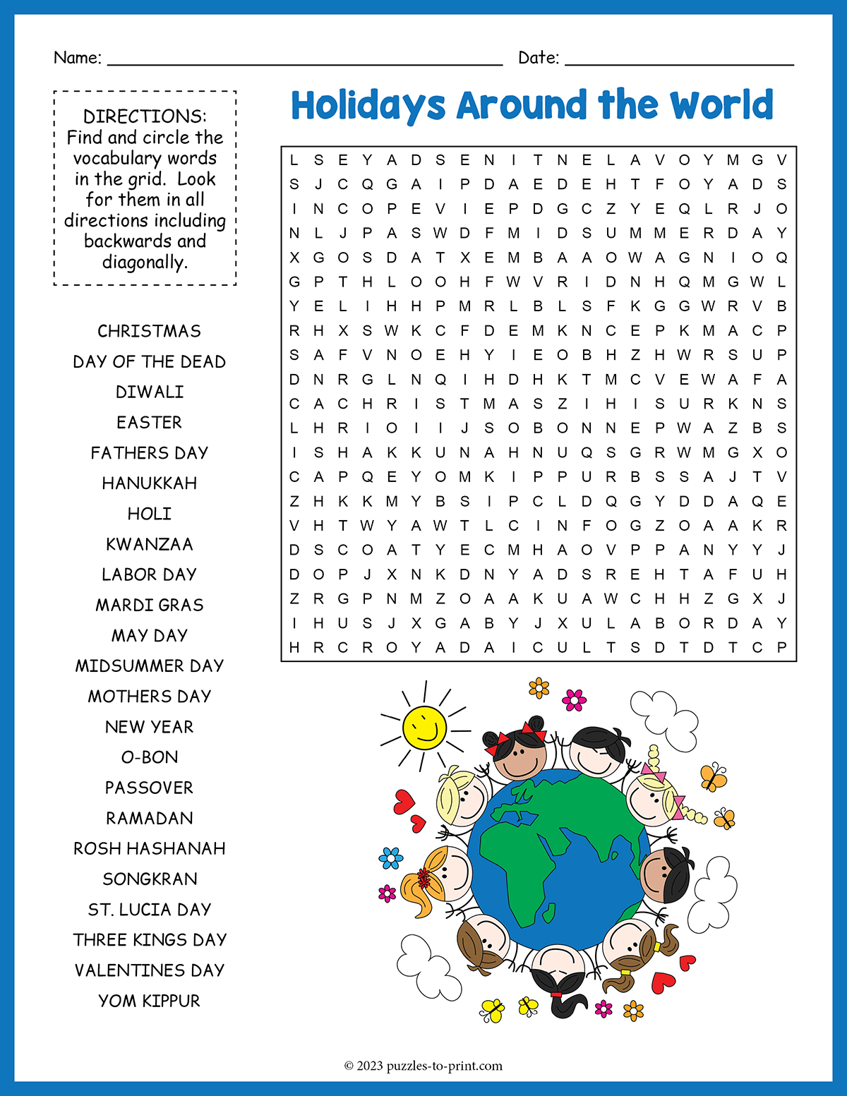 holiday word search for adults holiday word search for adults