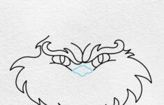How To Draw The Grinch Face