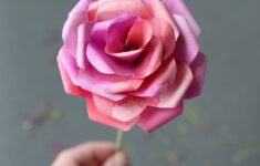 How To Make Paper Rose Free Paper Rose Template