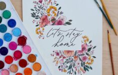 How To Print On Watercolor Paper At Home Free Wildflower Art Printables