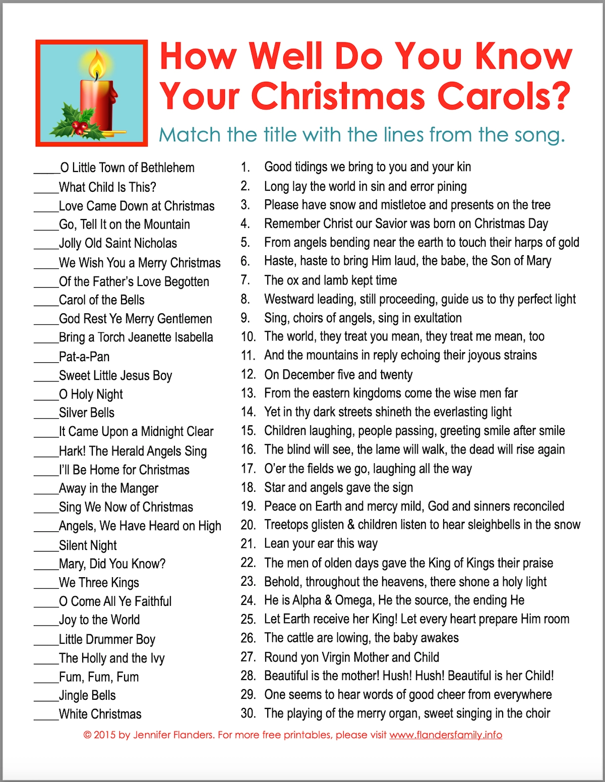 How Well Do You Know Your Christmas Carols How Well Do You Know Your Christmas Carols