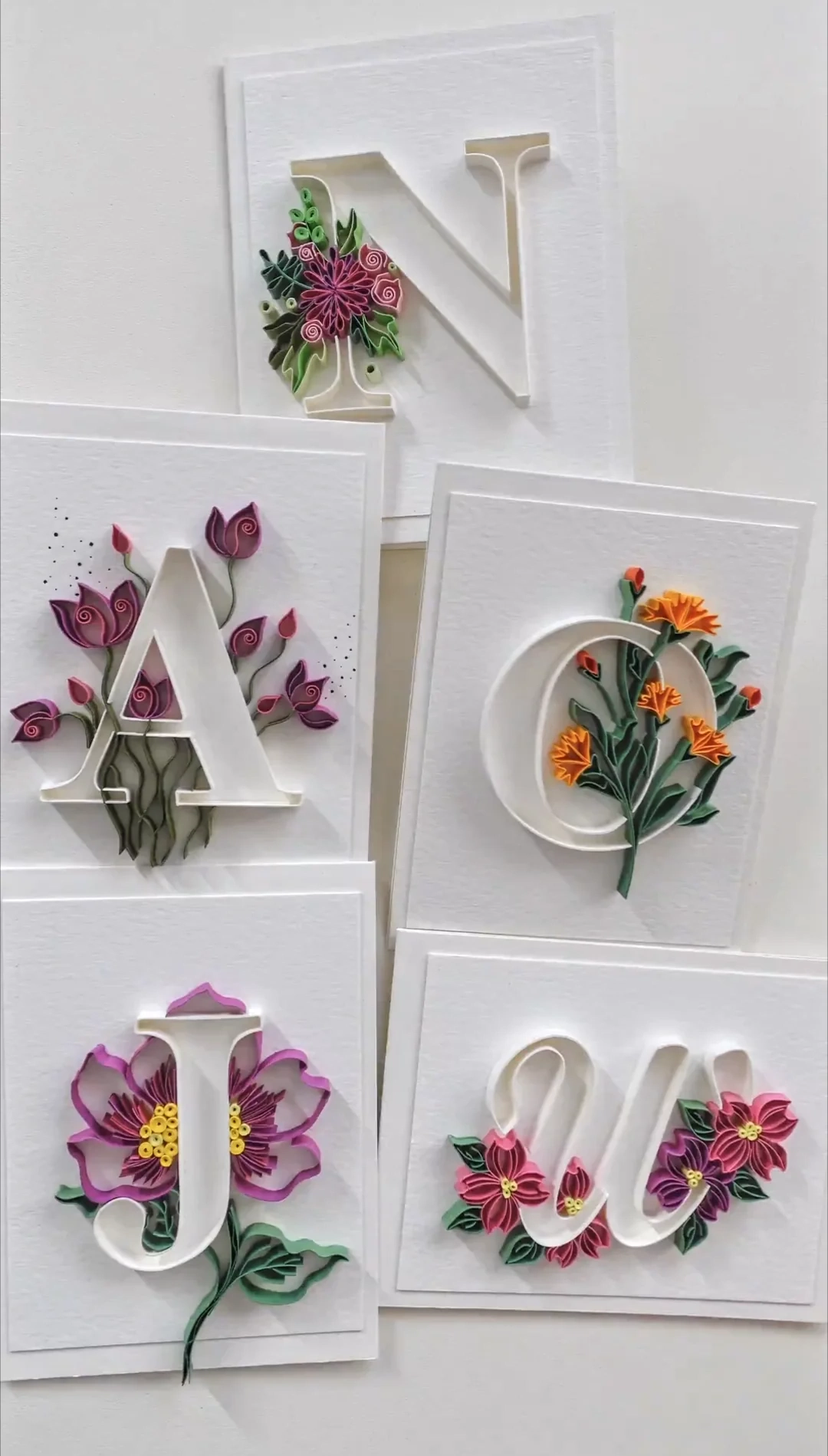 I Made Some Mini Cards With Paper Quilling I Made Some Mini Cards With Paper Quilling