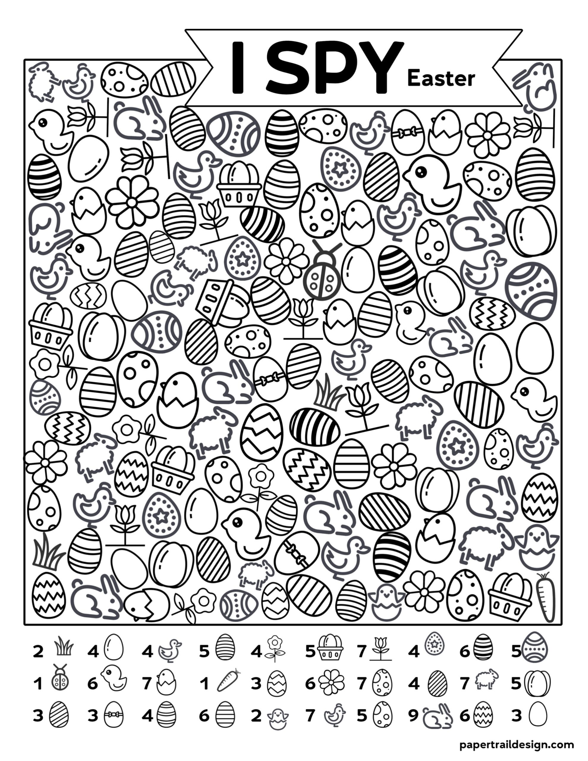 I Spy Easter Activity I Spy Easter Activity
