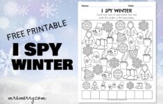 I Spy Winter Free Printable Worksheet