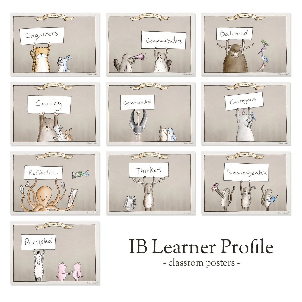 Ib Learner Profile Classroom Posters Ib Learner Profile Classroom Posters