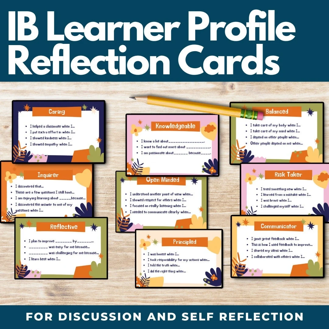 Ib Learner Profile Reflection Cards Ib Learner Profile Reflection Cards