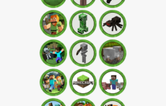 IhmTJxT Minecraft Edible Cupcake Toppers Minecraft Cupcake Toppers Png