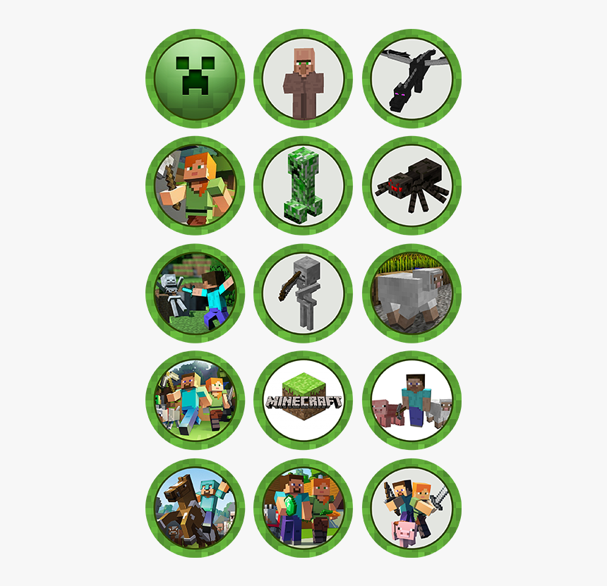 IhmTJxT Minecraft Edible Cupcake Toppers Minecraft Cupcake Toppers Png