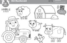 Imagination Time Old Macdonald Coloring Page