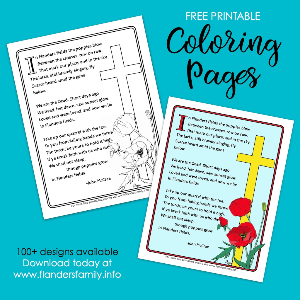 In Flanders Fields Free Printable Poem In Flanders Fields Free Printable Poem