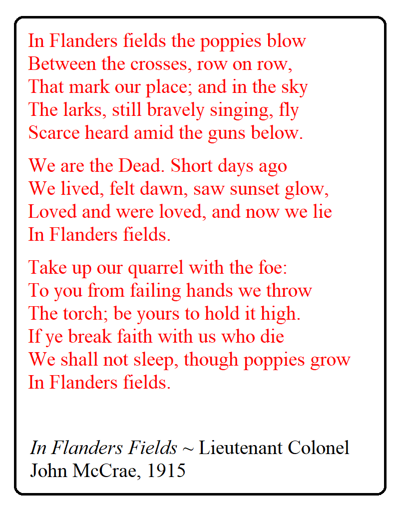 In Flanders Fields Poem Png Lirf In Flanders Fields Poem Png Lirf