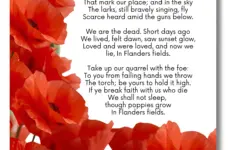 In Flanders Fields Poem Print