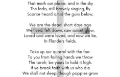 In Flanders Fields Poem Print