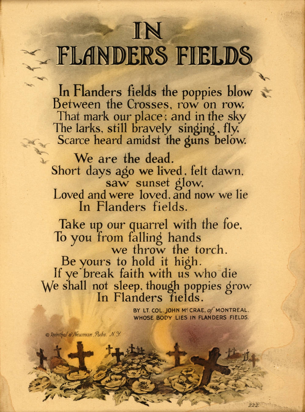 In Flanders Fields In Flanders Fields