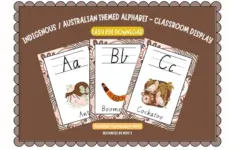 Indigenous Australian Themed Alphabet