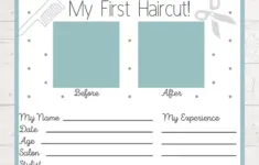 Instant Printable My First Haircut