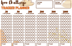 Ipon Challenge Printable