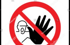 Isolation Area Keep Out Sign Vector 1750207628