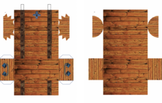 Ive Made A Printable Papercraft Treasure Chest Using Free Images From Pixabay And Powerpoints Shape Cutting Tool