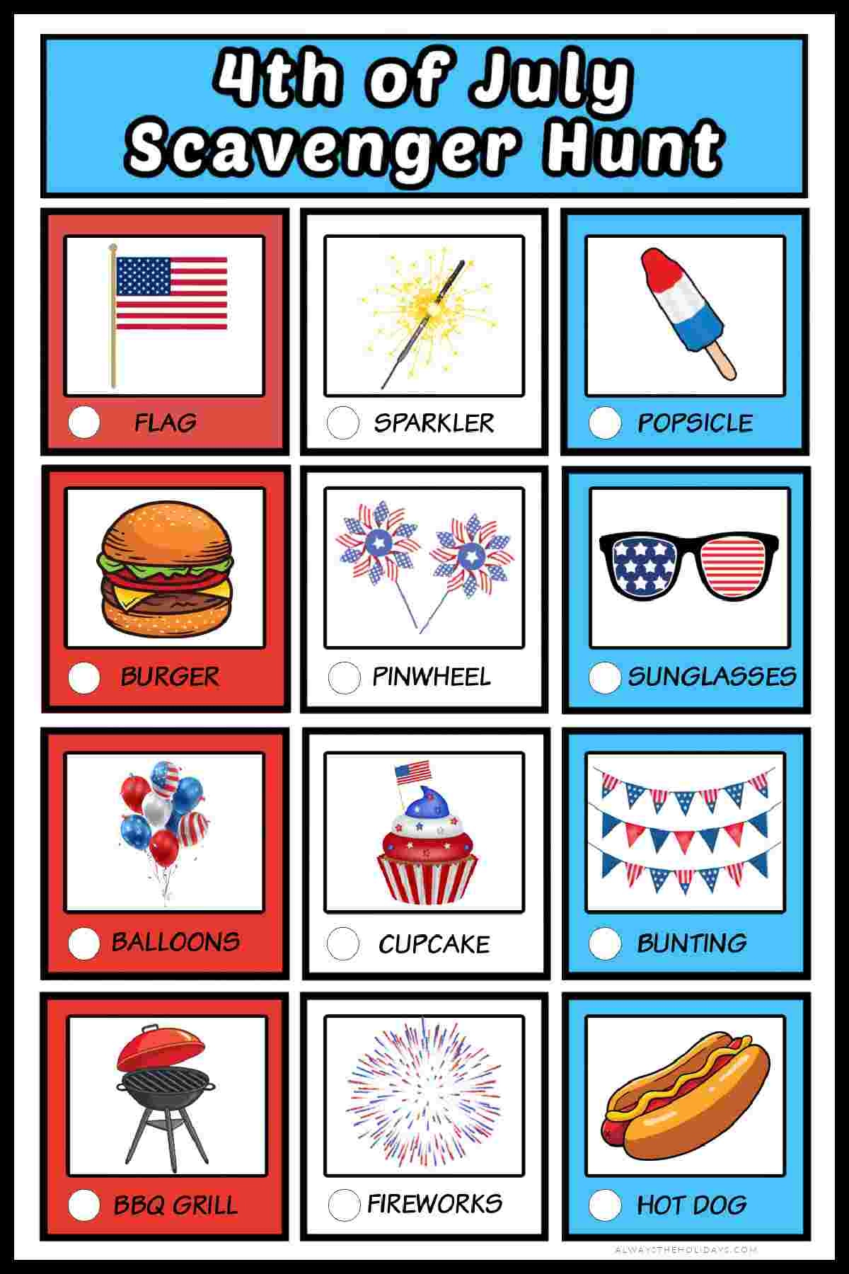 July 4th Scavenger Hunt