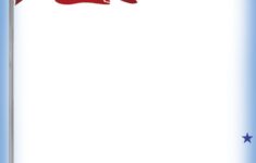 July Fourth Stationery American Flag