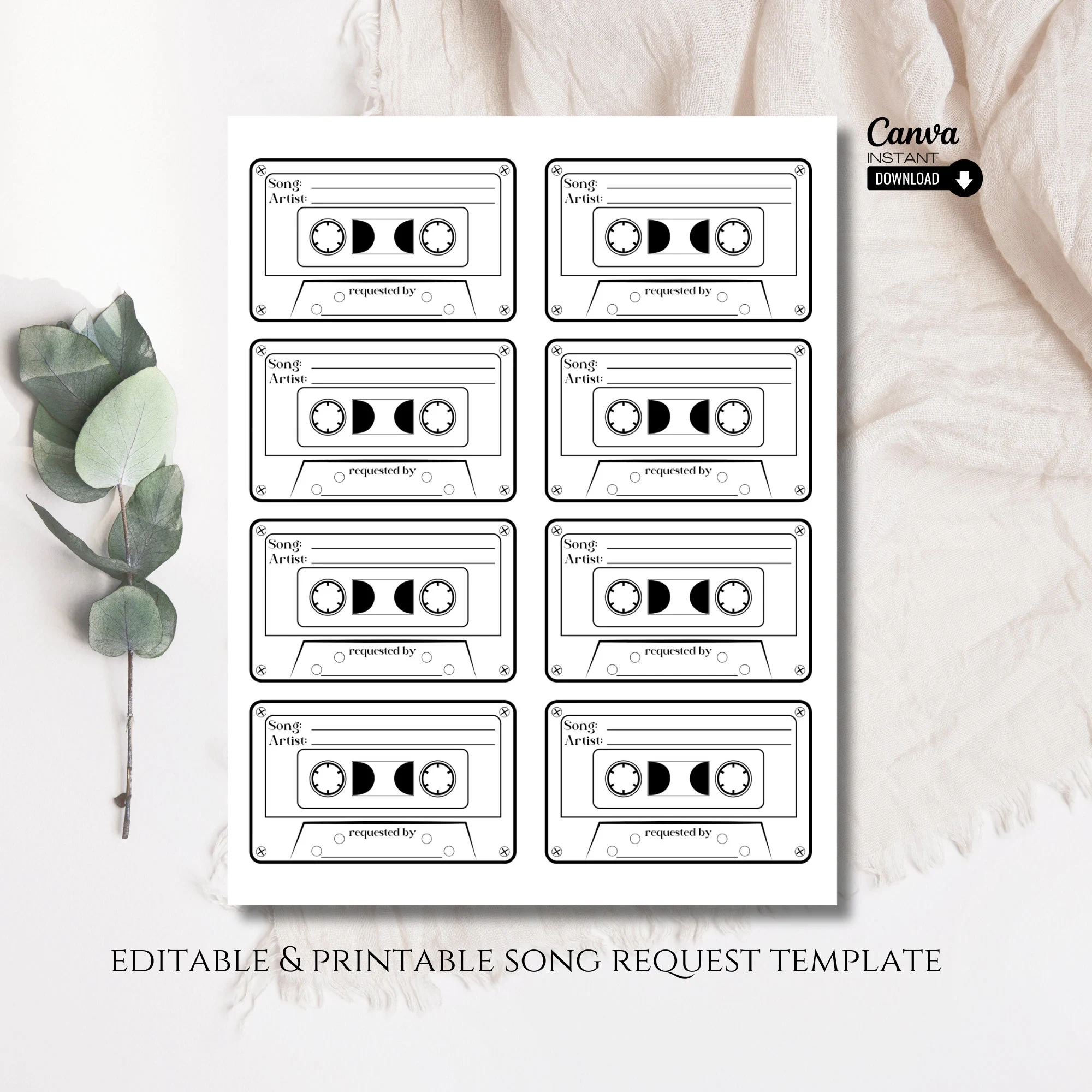 Karaoke Song Request Slips Printable