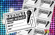 Karaoke Song Request Slips Printable