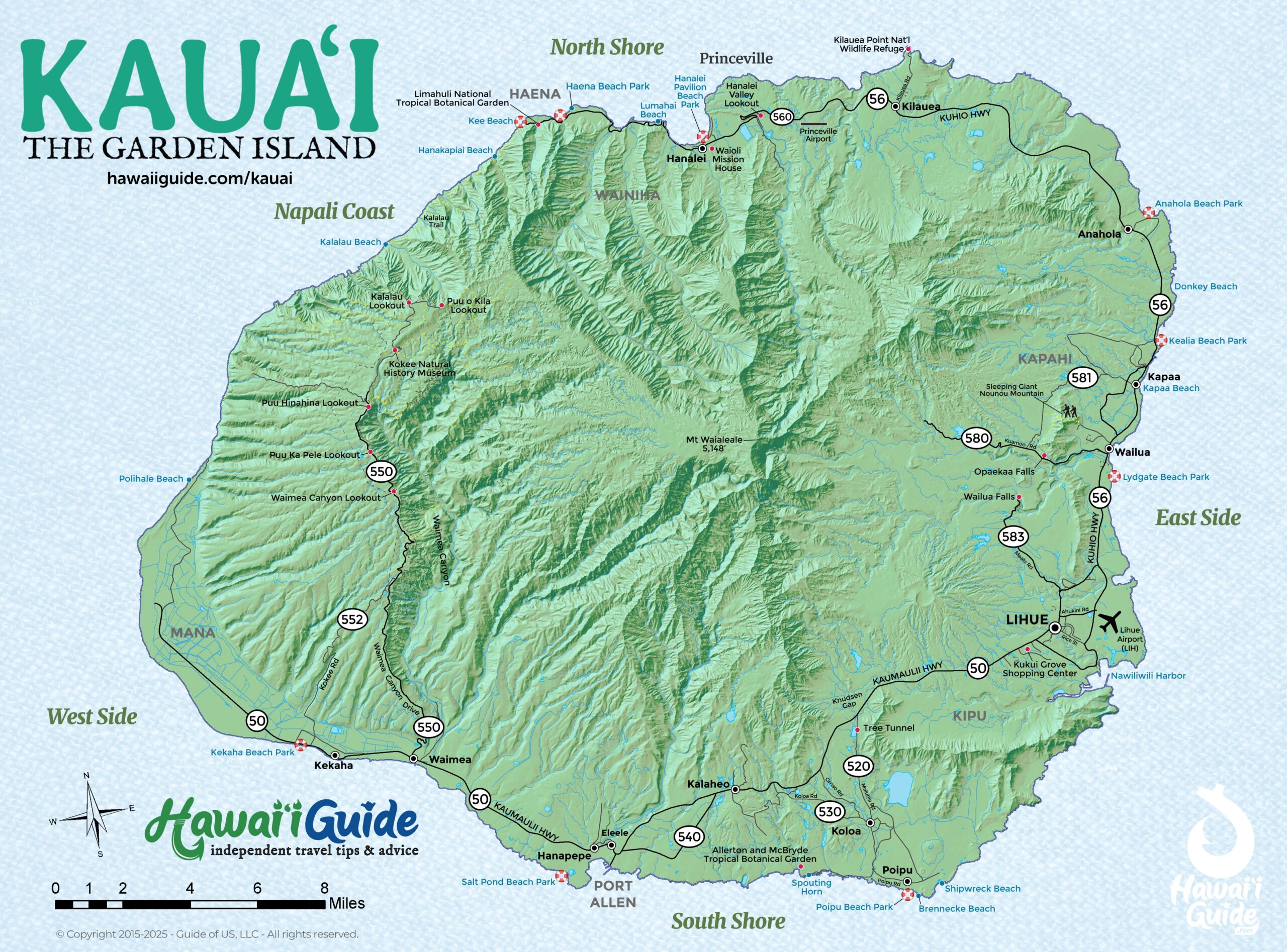 Kauai Maps Kauai Maps