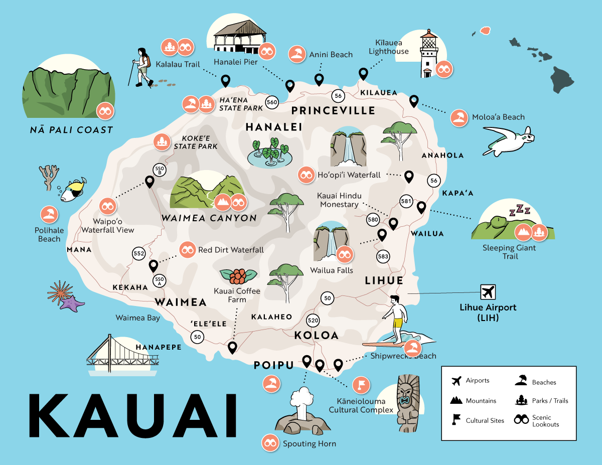 Kauai Maps Kauai Maps