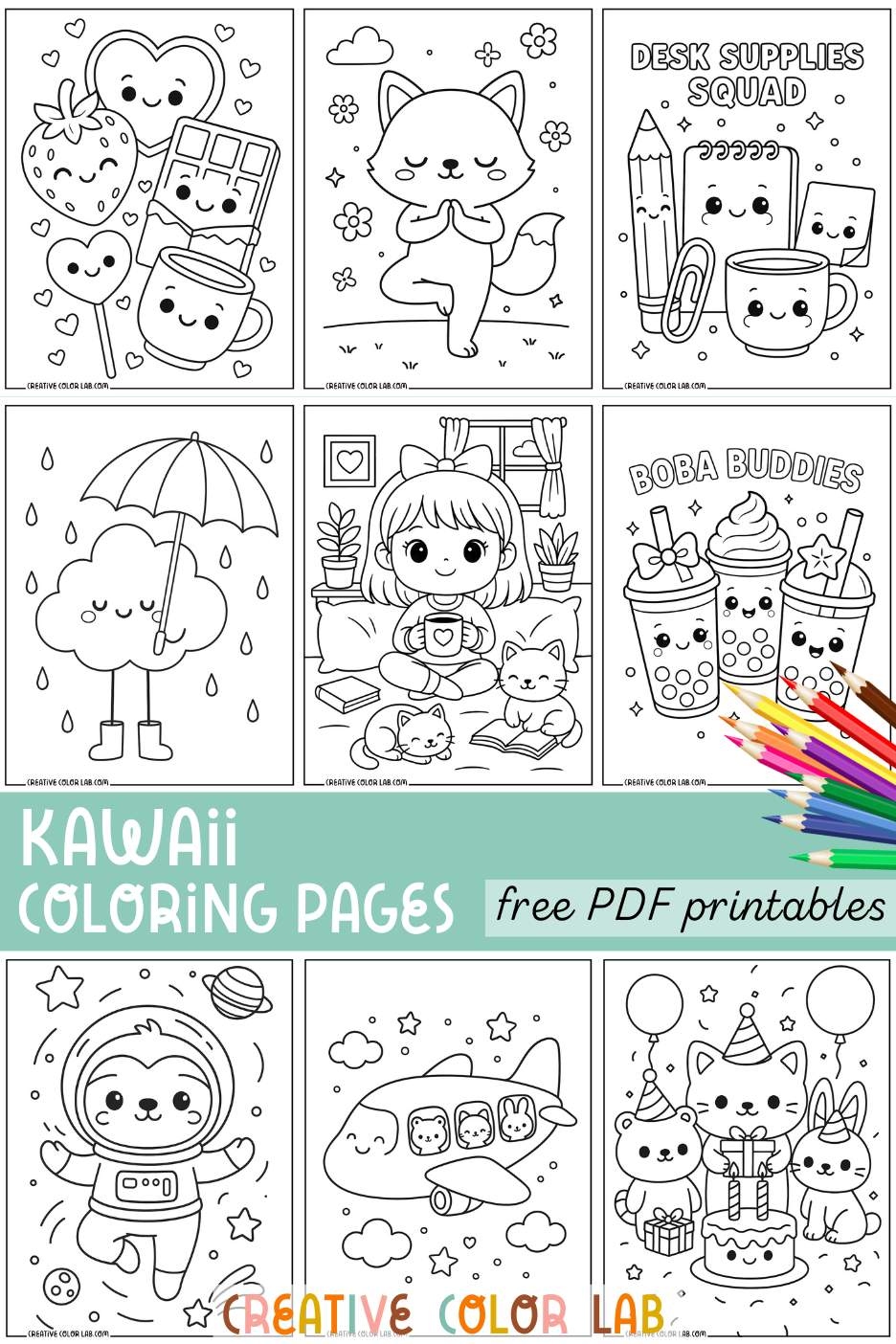 Kawaii Coloring Pages Kawaii Coloring Pages