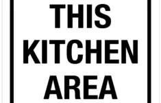 Keep This Kitchen Area Clean Portrait Wall Sign