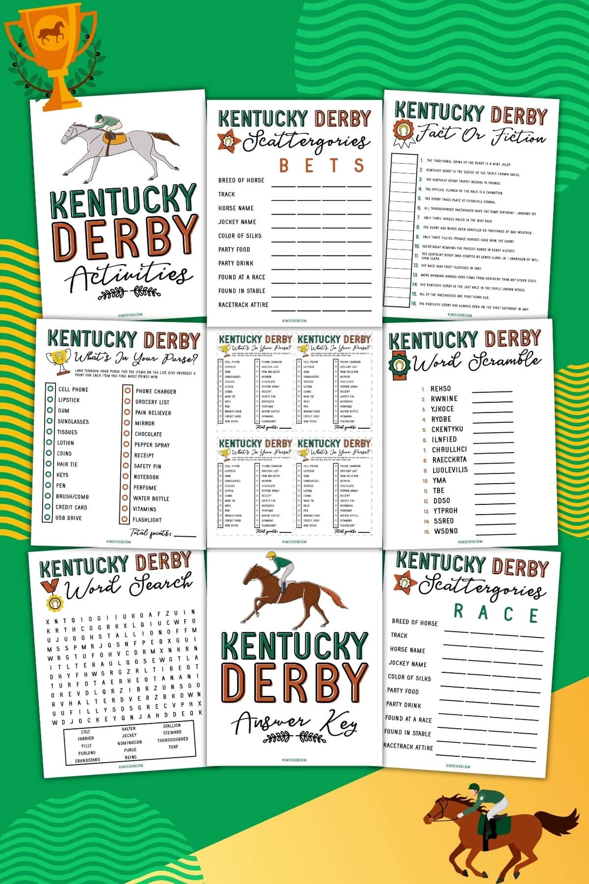 Kentucky Derby Printable Kentucky Derby Printable