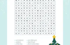 La Navidad Busqueda De Palabras