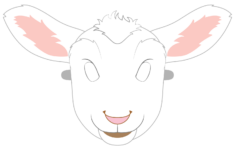Lamb Mask Template