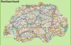 Large Detailed Map Of Switzerland With Cities And Towns