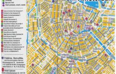 Large Detailed Tourist Map Of Central Part Of Amsterdam City