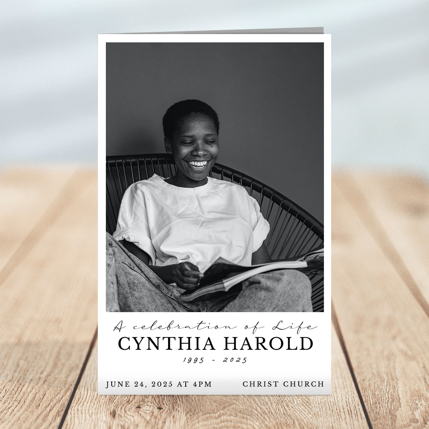 free printable celebration of life program template
