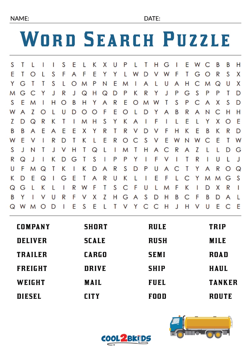 Free Large Printable Word Searches Free Large Printable Word Searches