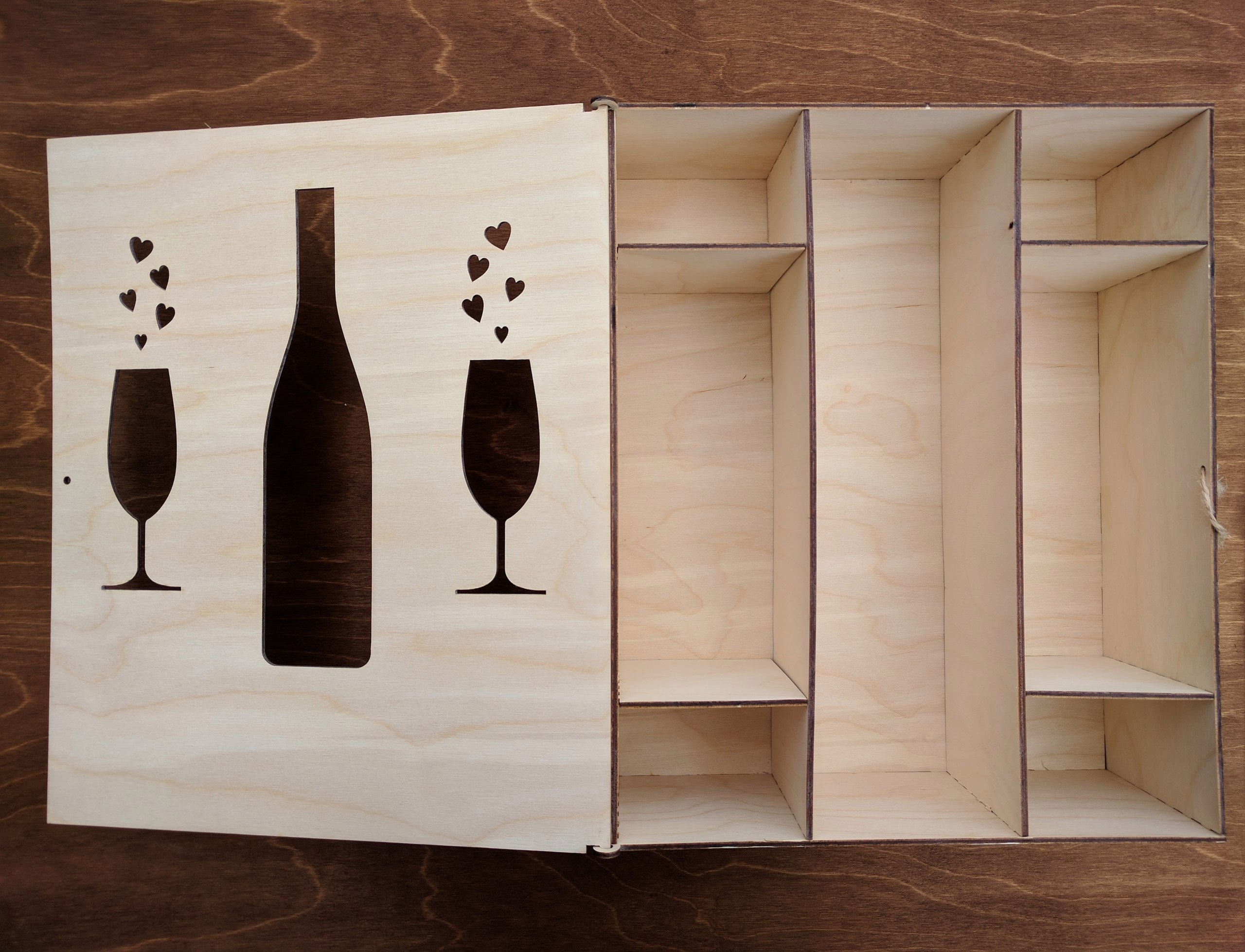 Laser Cut Champagne Box Template Cdr File Laser Cut Champagne Box Template Cdr File