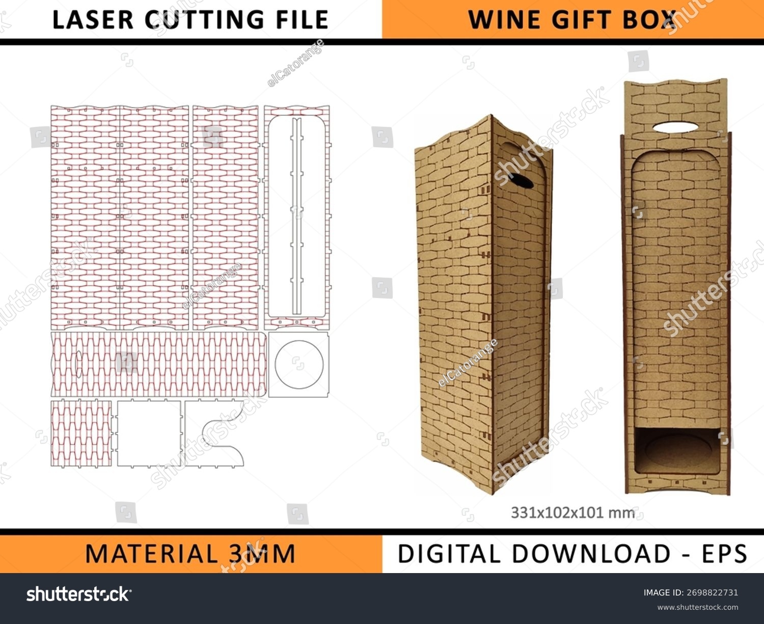 free laser cut wine box template free laser cut wine box template