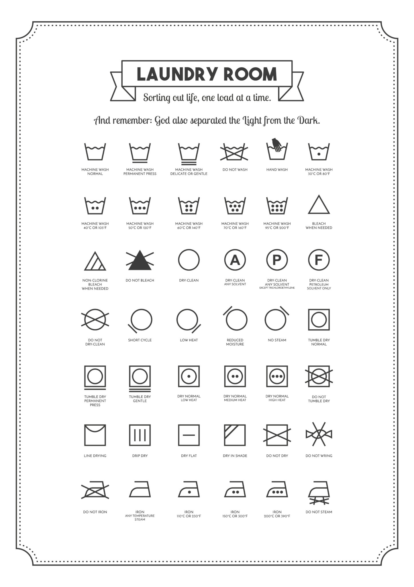 Laundry Room Printables Laundry Room Printables