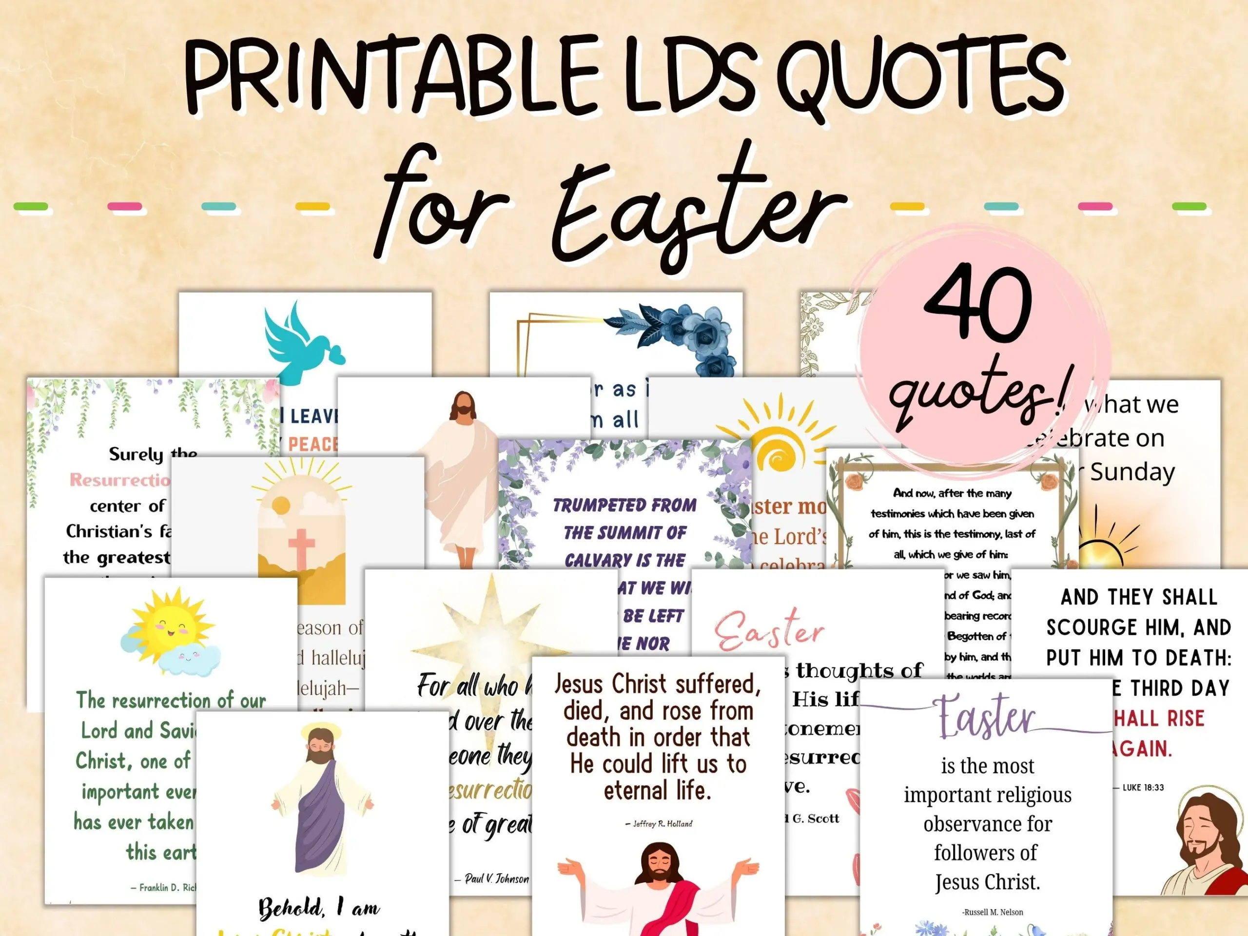 printable lds easter quotes