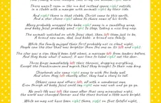 Left Right Christmas Gift Exchange Poem