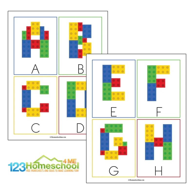 Lego Alphabet Cards