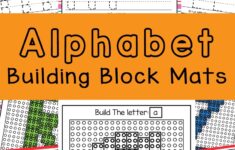 Lego Letters Alphabet Mats