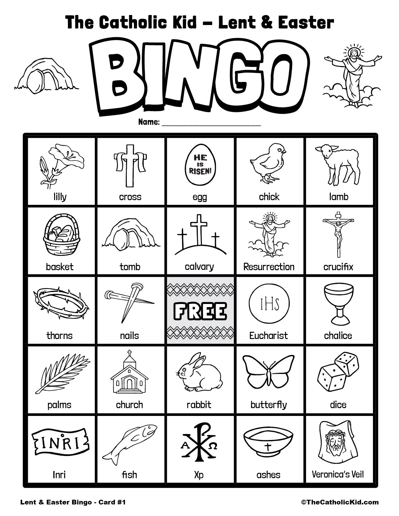 Lent Easter Bingo Cards Download Pack Cnt A1 Lent Easter Bingo Cards Download Pack Cnt A1