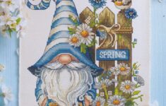 Les Petites Croix De Lucie Spring Gnome Cross Stitch Pattern