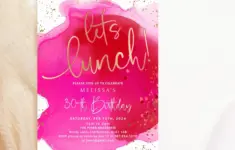 Lets Lunch Invitation Ladies Birthday